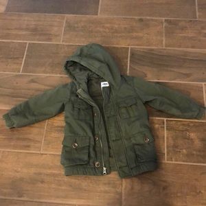 Old navy boys green army jacket size 3t